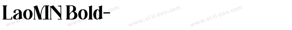 LaoMN Bold字体转换